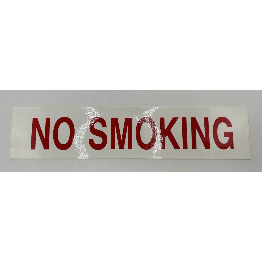 NO SMOKING Vinyl Decals Label Emblems Stickers 6x‎